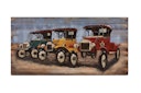 Vorschaubild 3D Metallbild Oldtimer 140 x 70 cm, Holz / Stahlblech