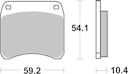 Vorschaubild SBS Bremsbelag 523DCC Road Racing Classic Dual Carbon