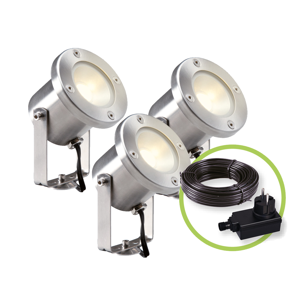 Garden Lights Strahler Catalpa 3er Set