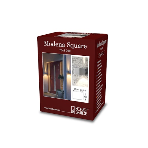 Konstsmide Wandleuchte Modena quadrat, versch. Farben