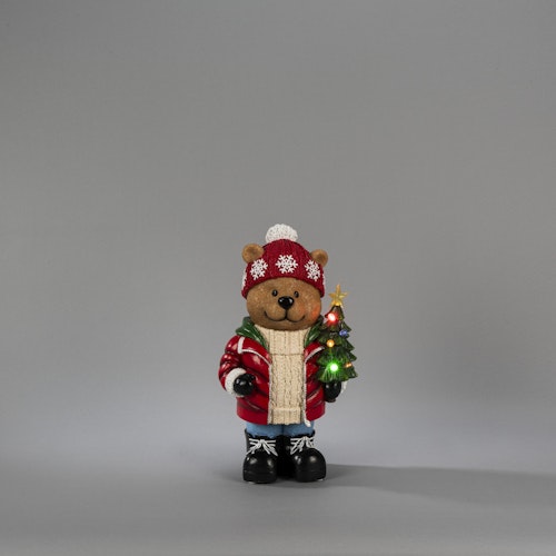 Konstsmide Weihnachtsbeleuchtung LED Teddybär klein batteriebetrieben