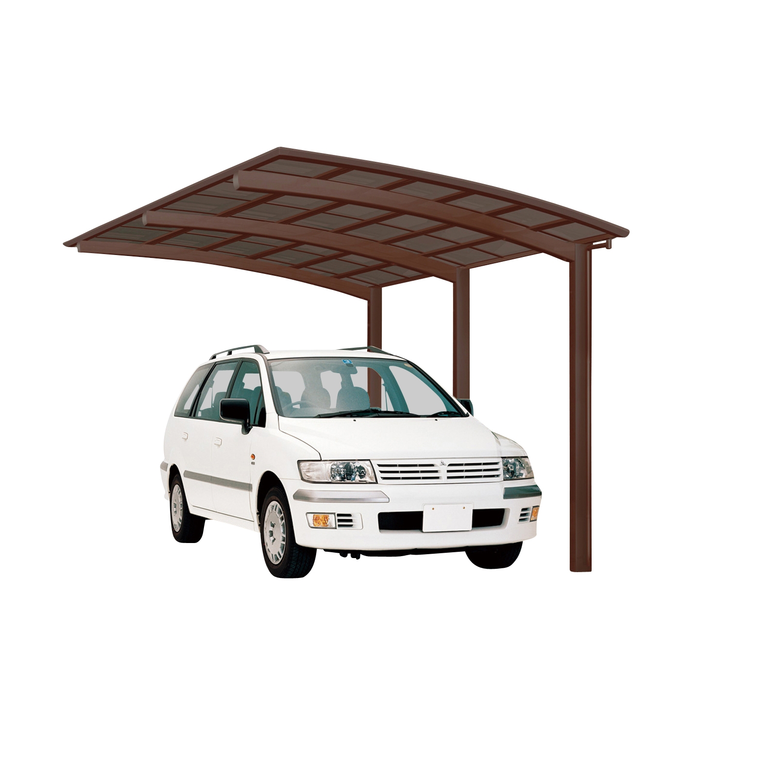 Ximax Carport Portoforte Typ 110 495 x 301 cm-mattbraun