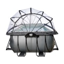 Vorschaubild Exit rechteckiger Rahmenpool mit Sandfilteranlage, Wärmepumpe und Sonnendach