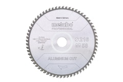 Metabo Sägeblatt "aluminium cut - professional"216x2,2/1,8x30 Z58 FZ/TZ 5°neg Metabo Sägeblatt "aluminium cut - professional"216x2,2/1,8x30 Z58 FZ/TZ 5°negZubehörbild