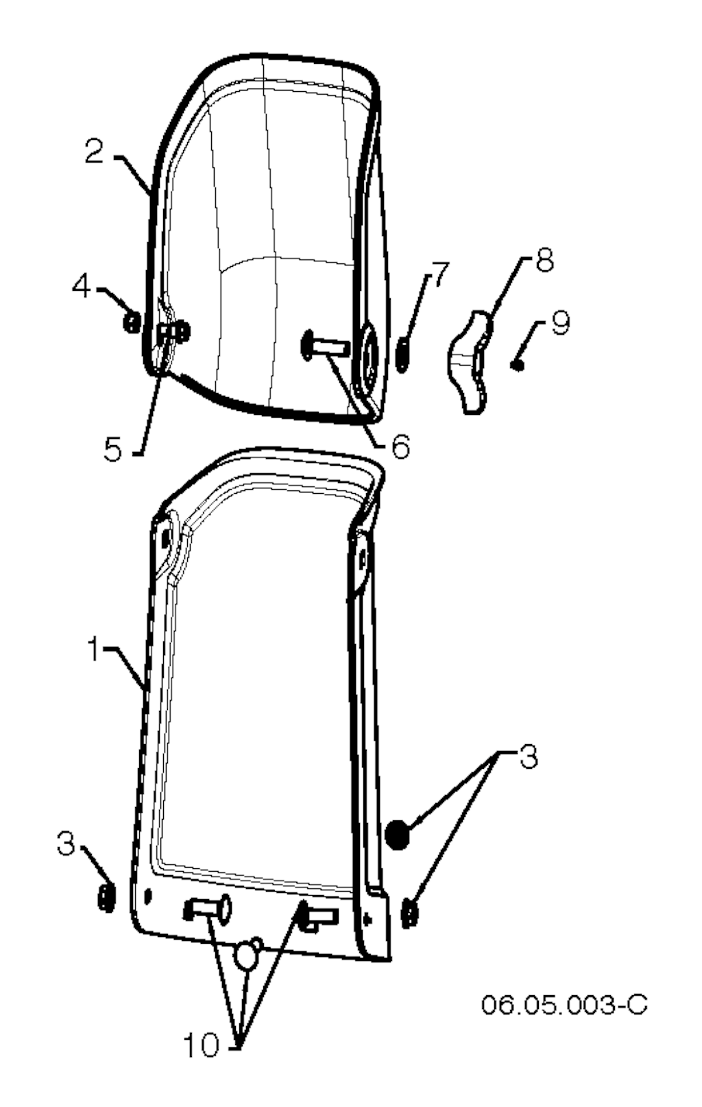 Explosionszeichnung Ersatzteile