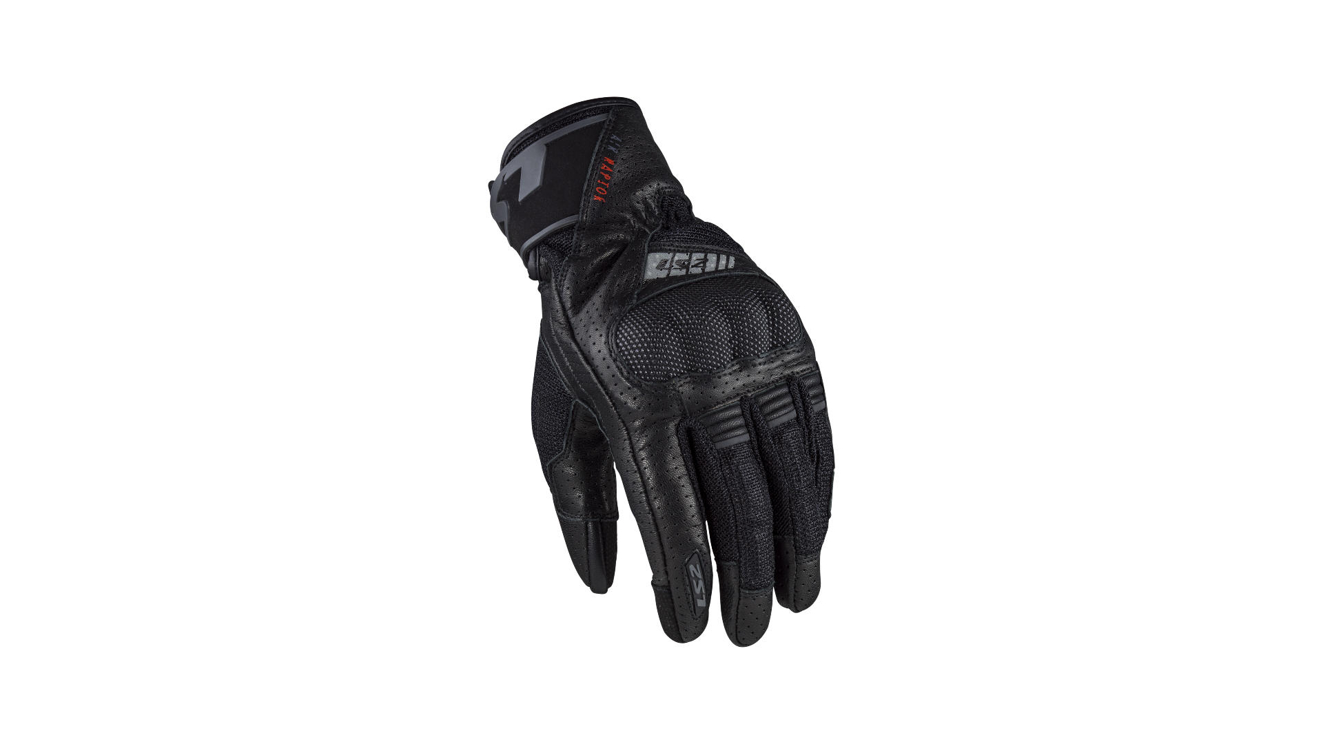 LS2 Handschuh Air Raptor Herren - Schwarz  [Größe XXL]