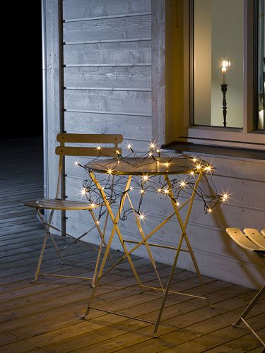 Konstsmide Weihnachtsbeleuchtung  LED Lichternetz 96 bernsteinfarbene Dioden B300 H300
