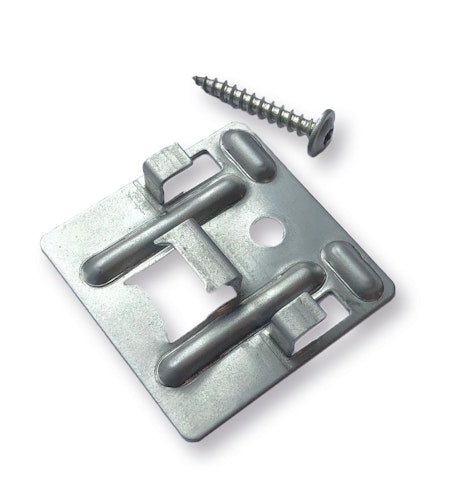 COBRA FASTENER Symphony Clip, Edelstahl 100 Stk. inkl. Holzschrauben & Bit