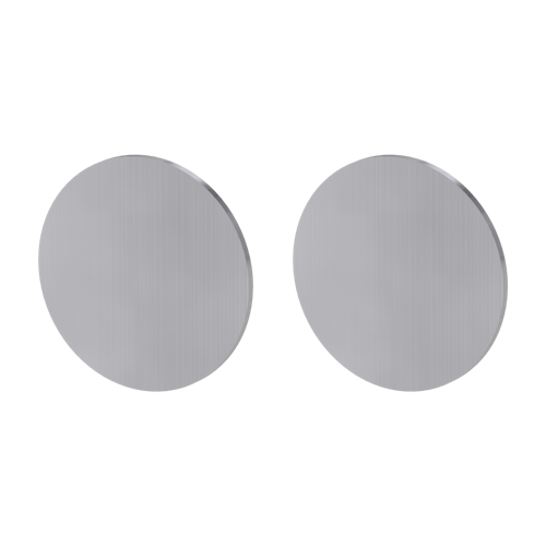 Griffwerk PIATTA -Edelstahl matt Rosettenpaar rund -Klebetechnik -Blind