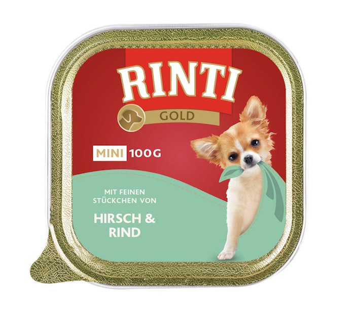 RINTI Gold Mini 100g Schale HundenassfutterVorschaubild