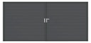 Vorschaubild dz VIDUAL Swing Doppeltor Snap 140 x 20 mm Klickprofil symmetrisch