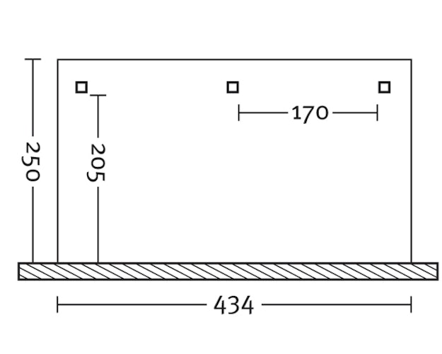 Skan Holz Terrassenüberdachung Rimini aus Douglasie mit Mittelpfosten Breite 434 cm