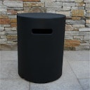 Gardenforma Abdeckung for Gasflaschen, Beton-Optik schwarz, Faserbeton für 5kg Gasbehälter