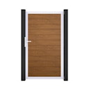 Vorschaubild GroJa BasicLine Schmal Einzeltor Rahmen Aluminium EV1 1000 x 1800 mm