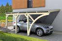 Vorschaubild Skan Holz Wandanbau-Carport Eifel mit Einfahrtsbogen 300 x 541 cm