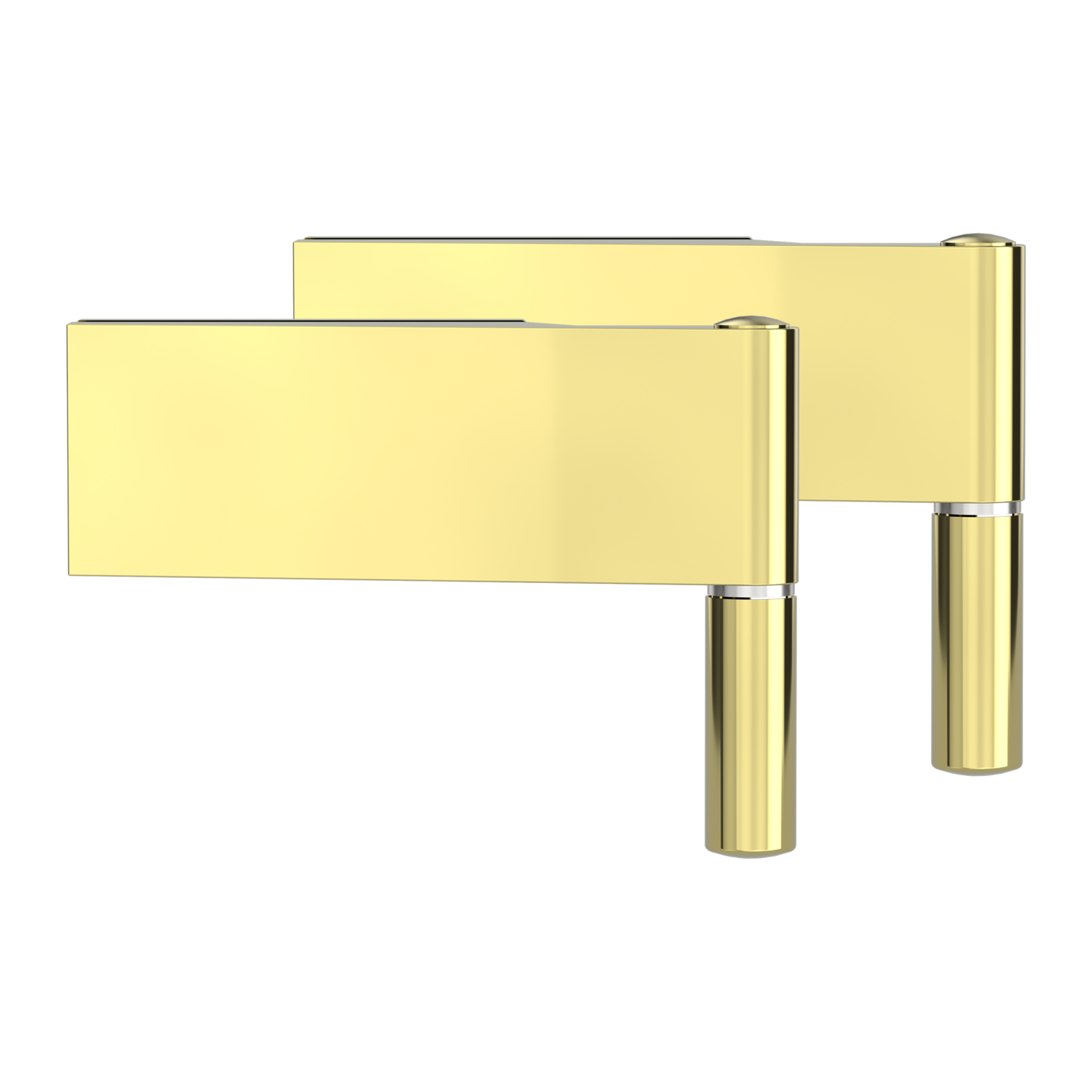 Griffwerk CREATIVO/PURISTO 1.0 -Messing Optik Bandsatz 2tlg Studio -f. JETTE VISION SKS, QUATTRO, MODERNA