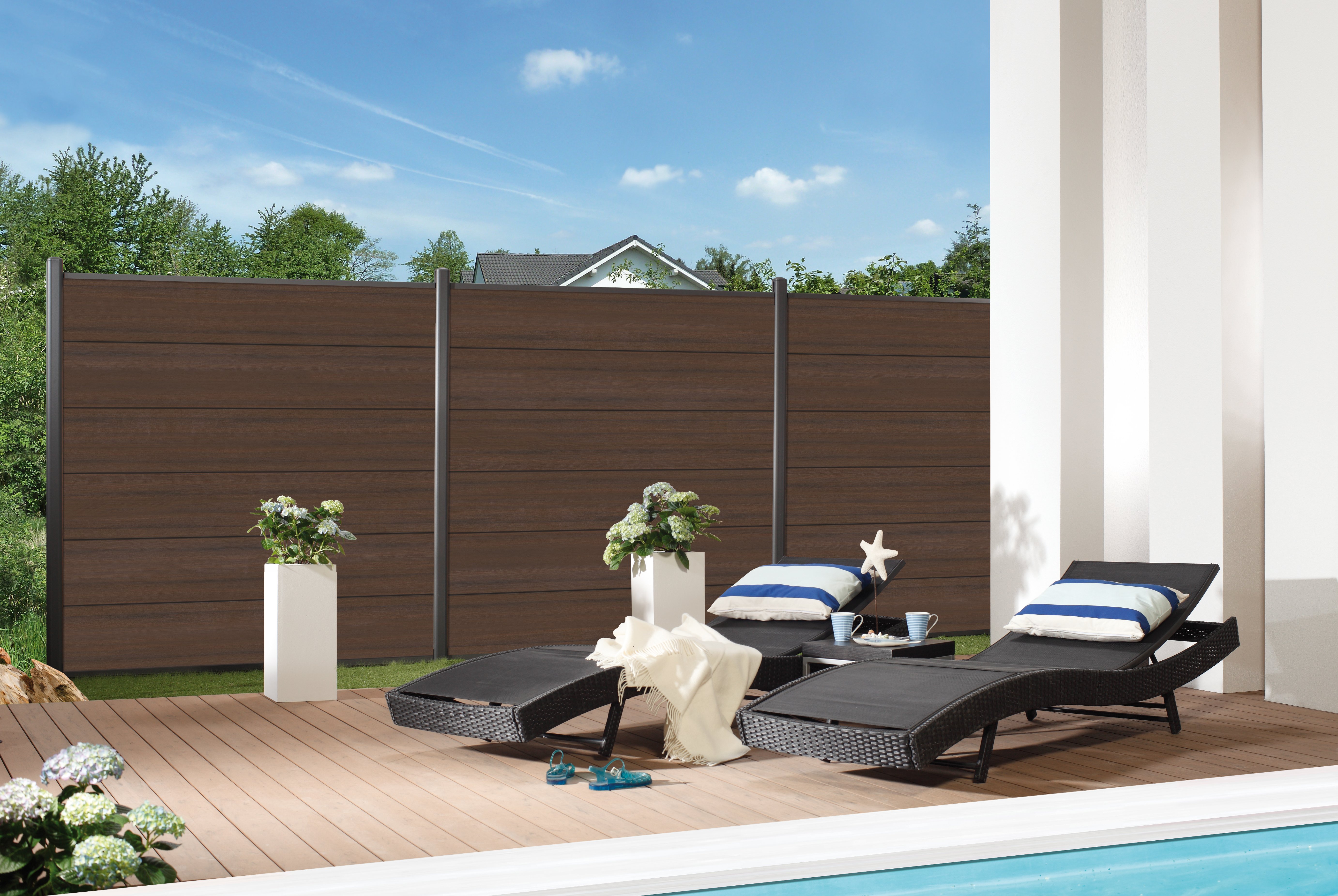 TraumGarten System WPC Platinum XL Einzelprofil Grau