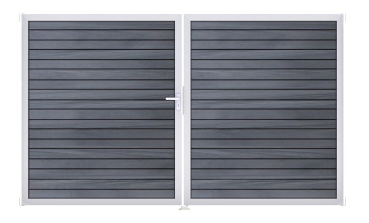 GroJa Solid Rhombus Doppeltor Rahmen Aluminium EV1 3000 x 1800 mm