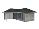Vorschaubild Palmako Pavillon Bianca 24,9 m² Set 213 Slide - 28 mm
