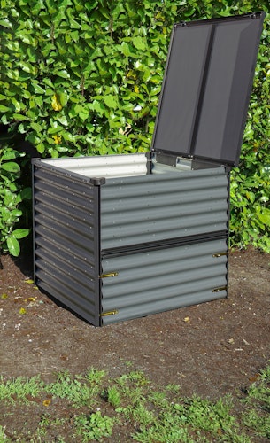 Vitavia Komposter Tomma mit herausnehmbarer Seitenklappe und Klappdeckel