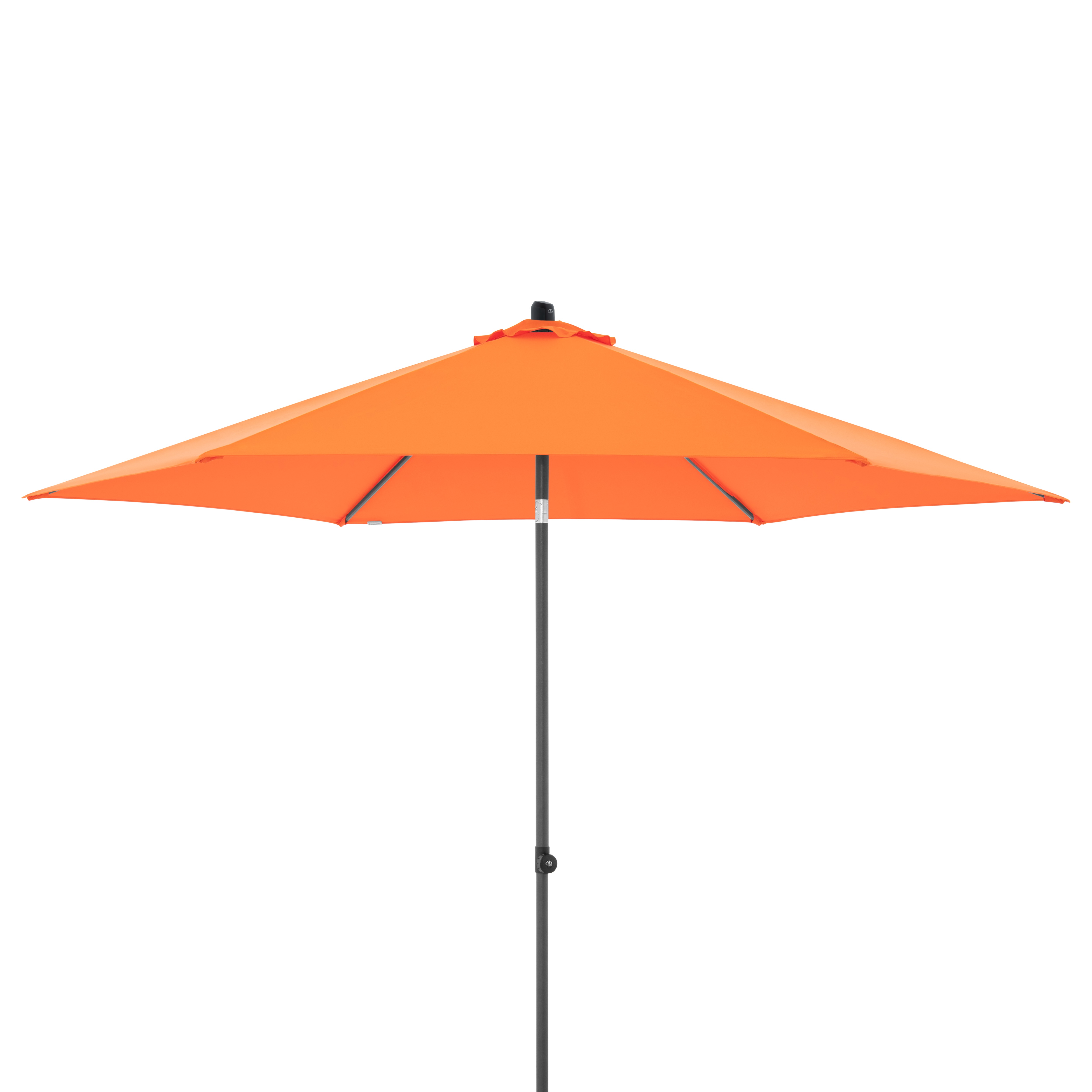 doppler Mittelmastschirm myZONE 300 Push up, Aluminium Anthrazit / 100 % Polyester 180 g/m² Orange