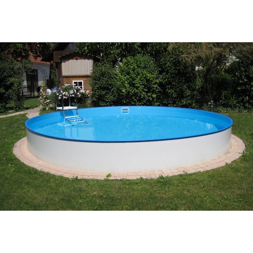 Summer Fun Stahlwand Pool-Set BALEAREN Halbhoch-Einbaubecken Ø 500 x 150 cm