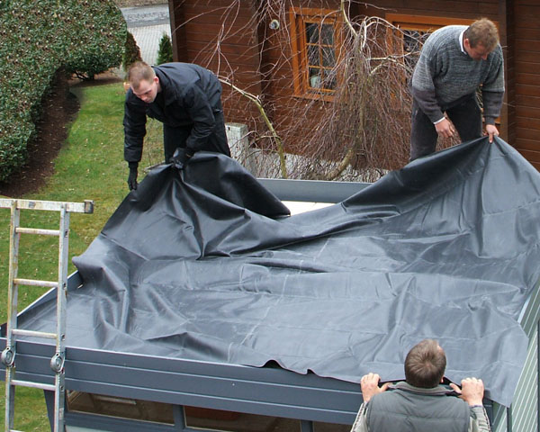 EPDM Foliendach für Wolff Finnhaus Gartenhaus Laura 44