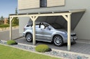 Vorschaubild Skan Holz Wandanbau-Carport Vogtland 300 x 541 cm