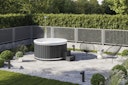 Wolff Finnhaus Badebottich Hot Tub Typ 2 Ø 200 cm mit Acrylwanne & LED-Beleuchtung