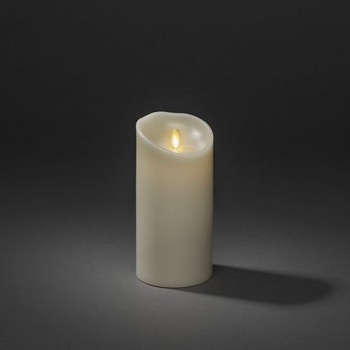 Konstsmide Weihnachtsbeleuchtung  LED Echtwachskerze 3D Flamme 17,7cm