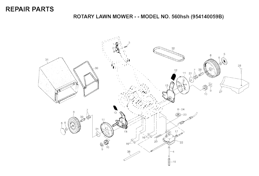 Explosionszeichnung Ersatzteile