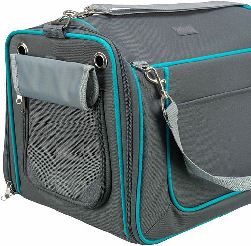 TRIXIE Wohn- und Transporttasche Vicky, 40 × 27 × 28 cm, grau