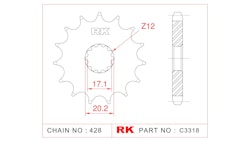 RK Antriebsritzel 3318
