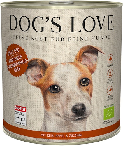 Dog's Love Bio 800g Dose Hundenassfutter