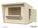 Vorschaubild Palmako Marktstand Kira 7,7 m² - 16 mm