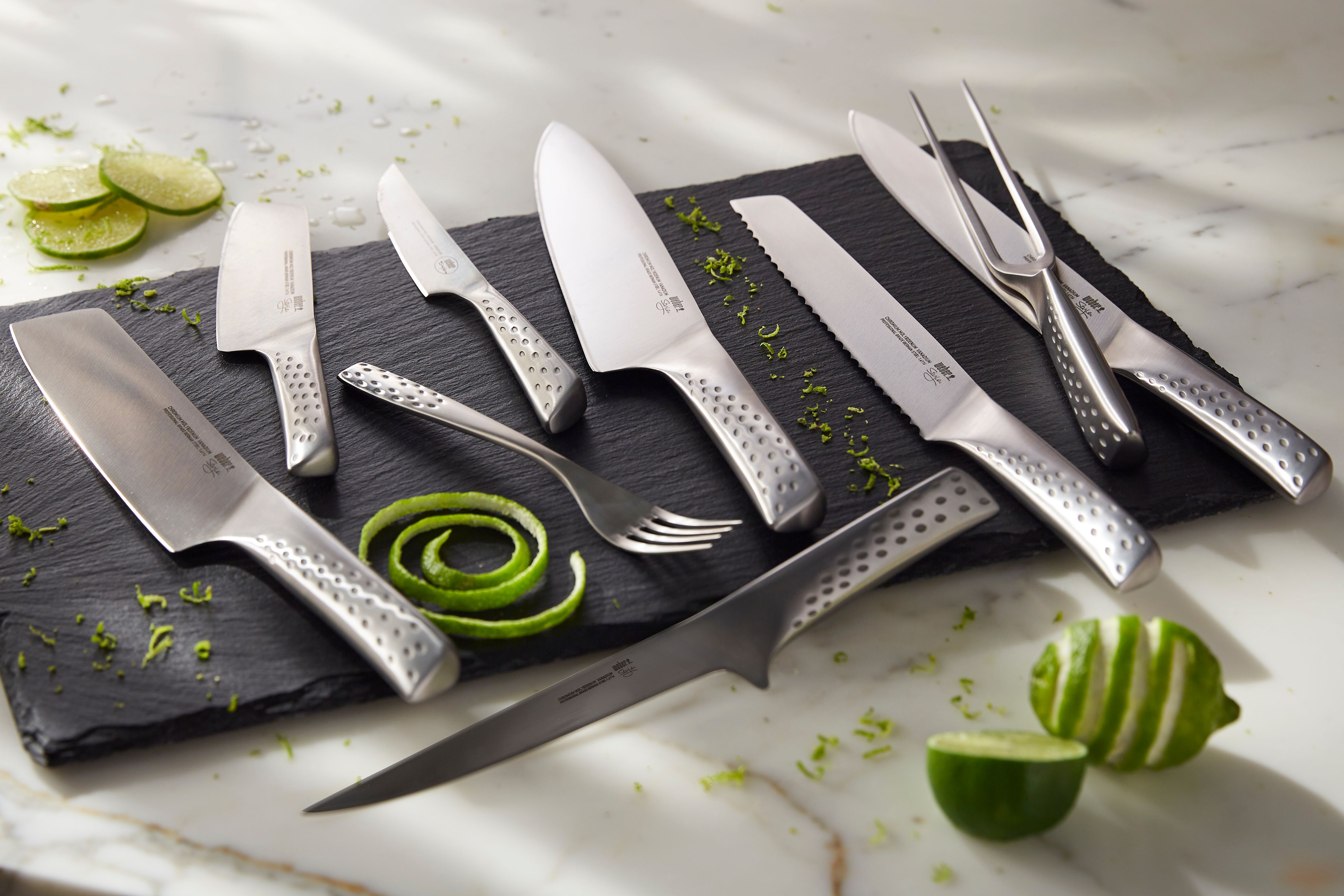 Weber Deluxe Tranchierbesteck-Set - Edelstahl