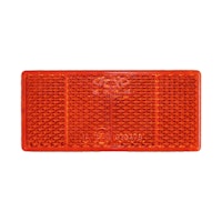 Rückstrahler 69 x 31,5 mm, rot, zum Kleben