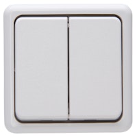 Kopp Serienschalter Aufputz arktis-weiß