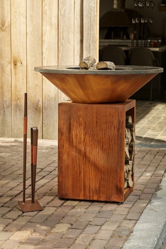 OFYR Plancha Grill Classic Storage Corten 85