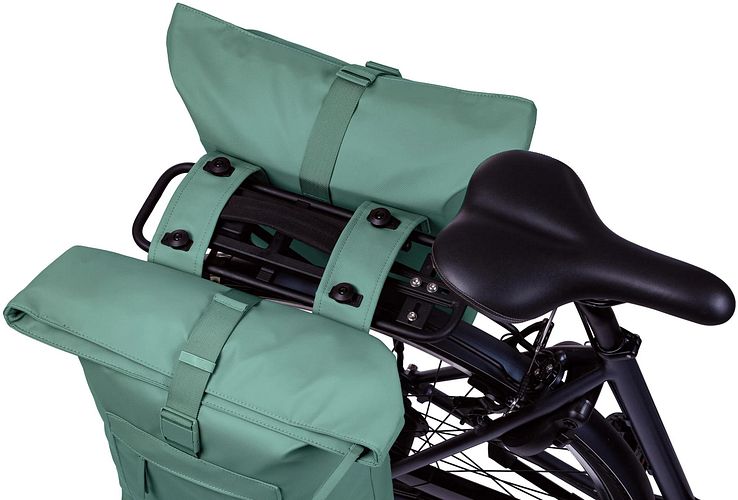 Basil Brooklyn Doppeltasche 41 l grün,silber
