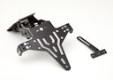 Vorschaubild PROTECH V-SHAPE Kennzeichenhalter SET mit Reflektor und Beleuchtung Alu & Stahl Schwarz für KAWASAKI ZX-10R, ZX-10R SE, ZX-10RR