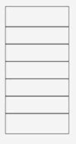 OSMO Glasscheibe Blockstreifen Cremeweiß 89 x 178 cm