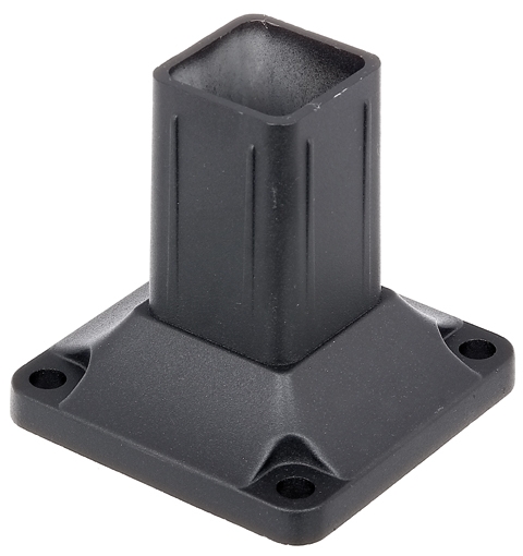 Zaunsystem Chaussee und Circle Pfostenträger-matt schwarz