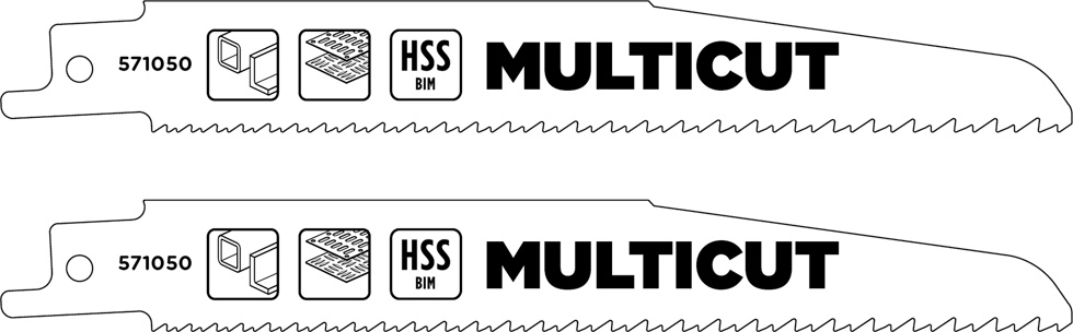 kwb Multicut BiM-Säbelsägeblätter für den universellen Einsatz, grob-fein, 2-tlg., 151 mm 571050