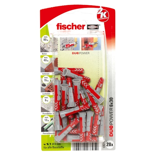 FISCHER Universaldübel Duopower 6x30 K