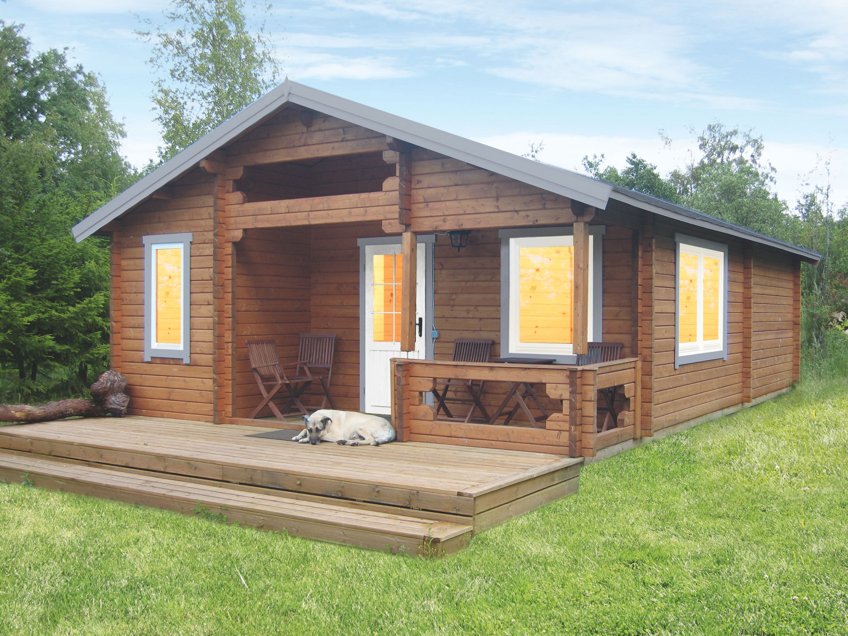 Wolff Finnhaus Gartenhaus Ferienhaus Spessart B