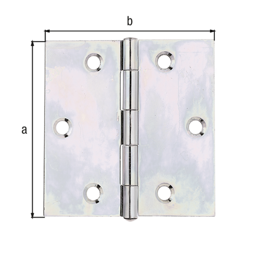 Alberts® Scharnier, sendzimirverzinkt, LxB 70x70 mm 346003