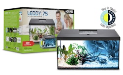 Aquael Aquarienset LEDDY Day&Night 75 schwarz 2.0 Aquarium Set