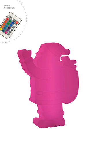 8 seasons design LED-Dekoleuchte Shining Santa H 78 cm cm (RGB)