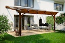 Skan Holz Terrassenüberdachung Verona o. Mittelpfosten Breite 541 cm